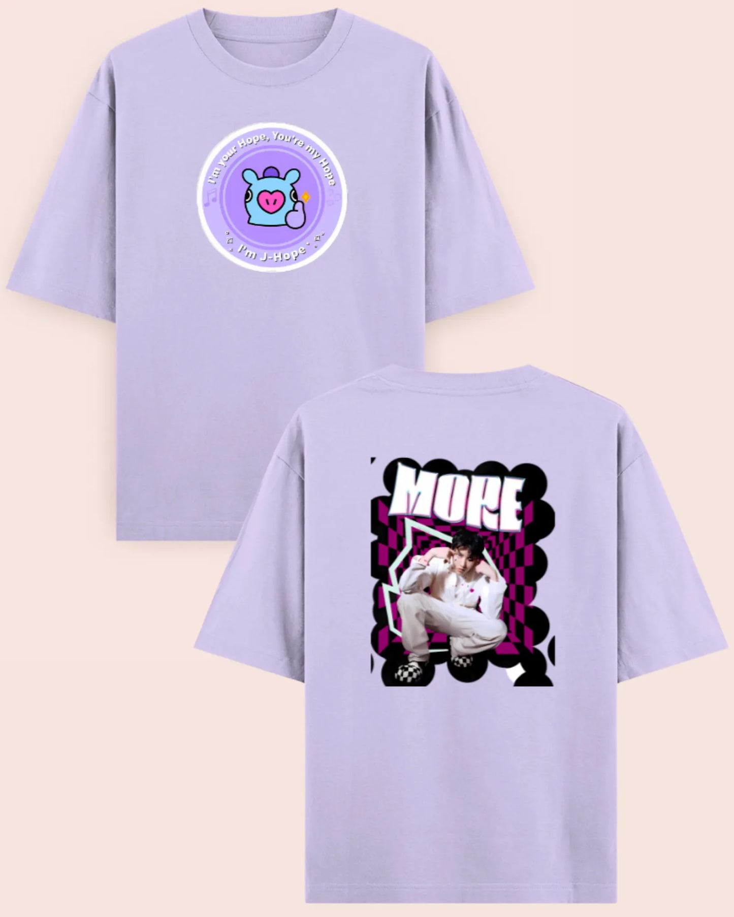 🌈 J-Hope “I’m Your Hope” | BTS Inspired – Oversized T-Shirt