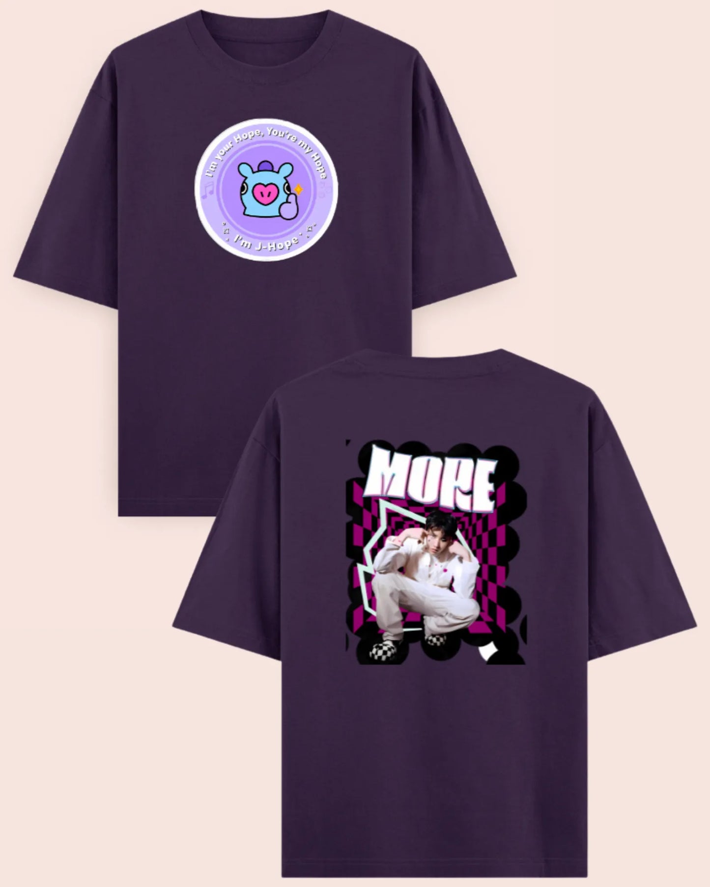 🌈 J-Hope “I’m Your Hope” | BTS Inspired – Oversized T-Shirt