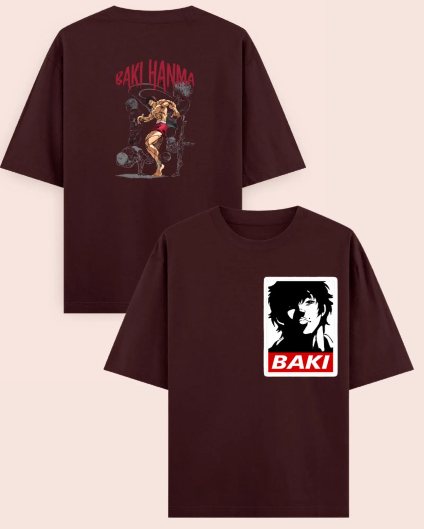 🥊 Baki Hanma Beast Mode Oversized Anime T-Shirt