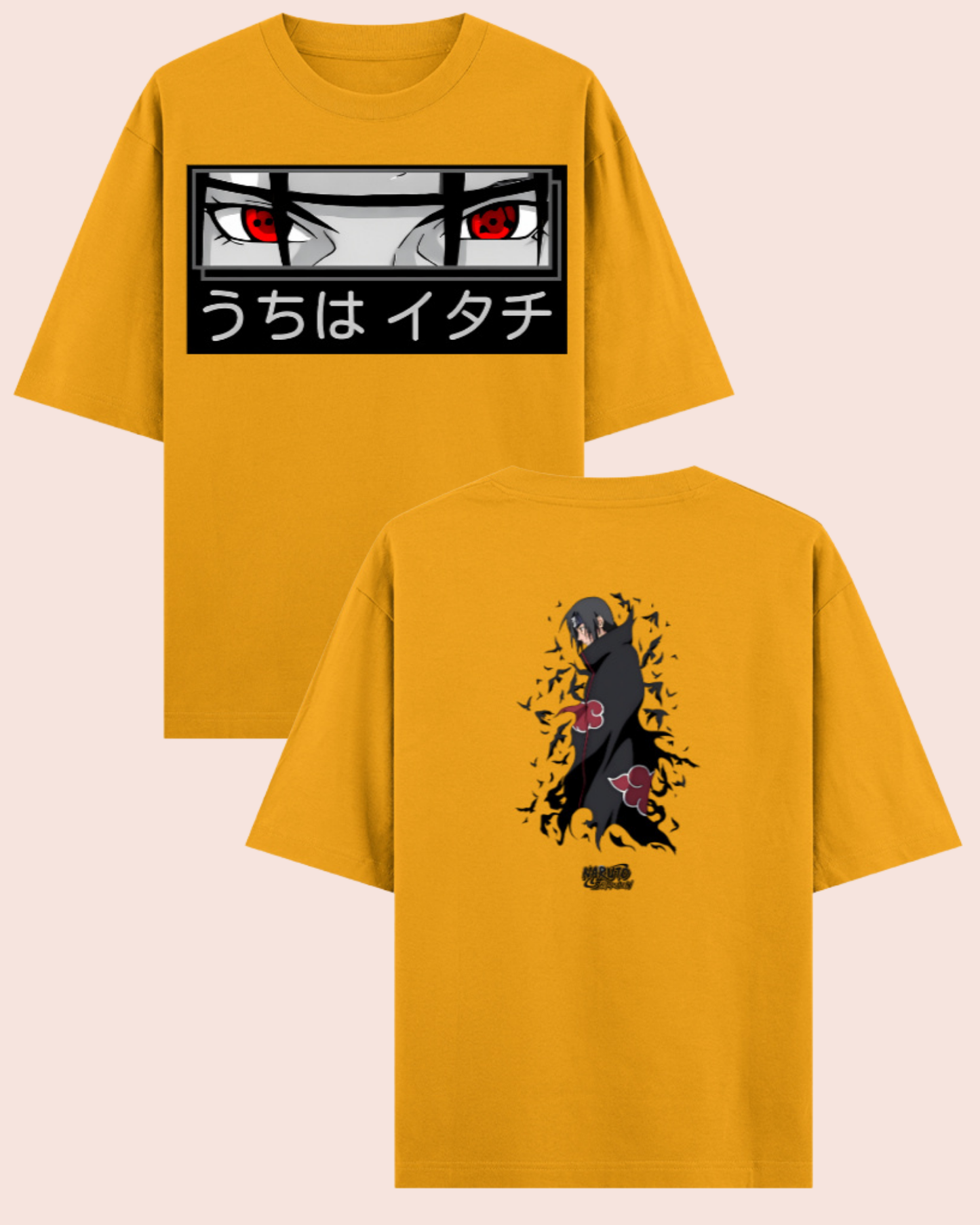 🧛🏻♀️ Itachi Uchiha Akatsuki Oversized Anime T-Shirt
