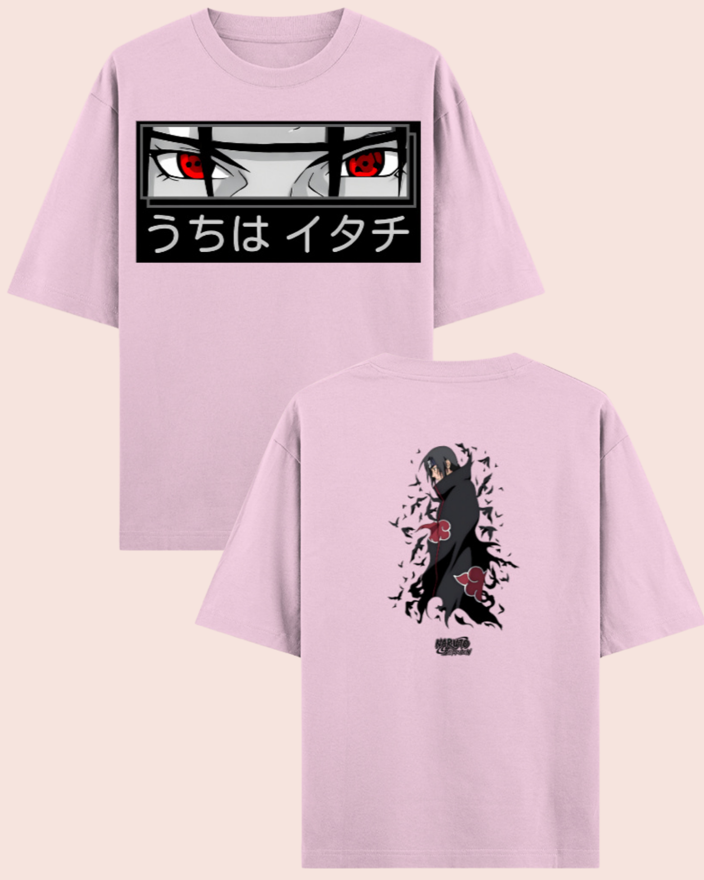 🧛🏻♀️ Itachi Uchiha Akatsuki Oversized Anime T-Shirt