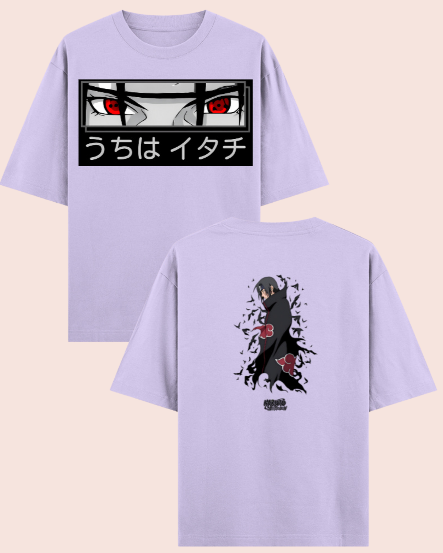 🧛🏻♀️ Itachi Uchiha Akatsuki Oversized Anime T-Shirt