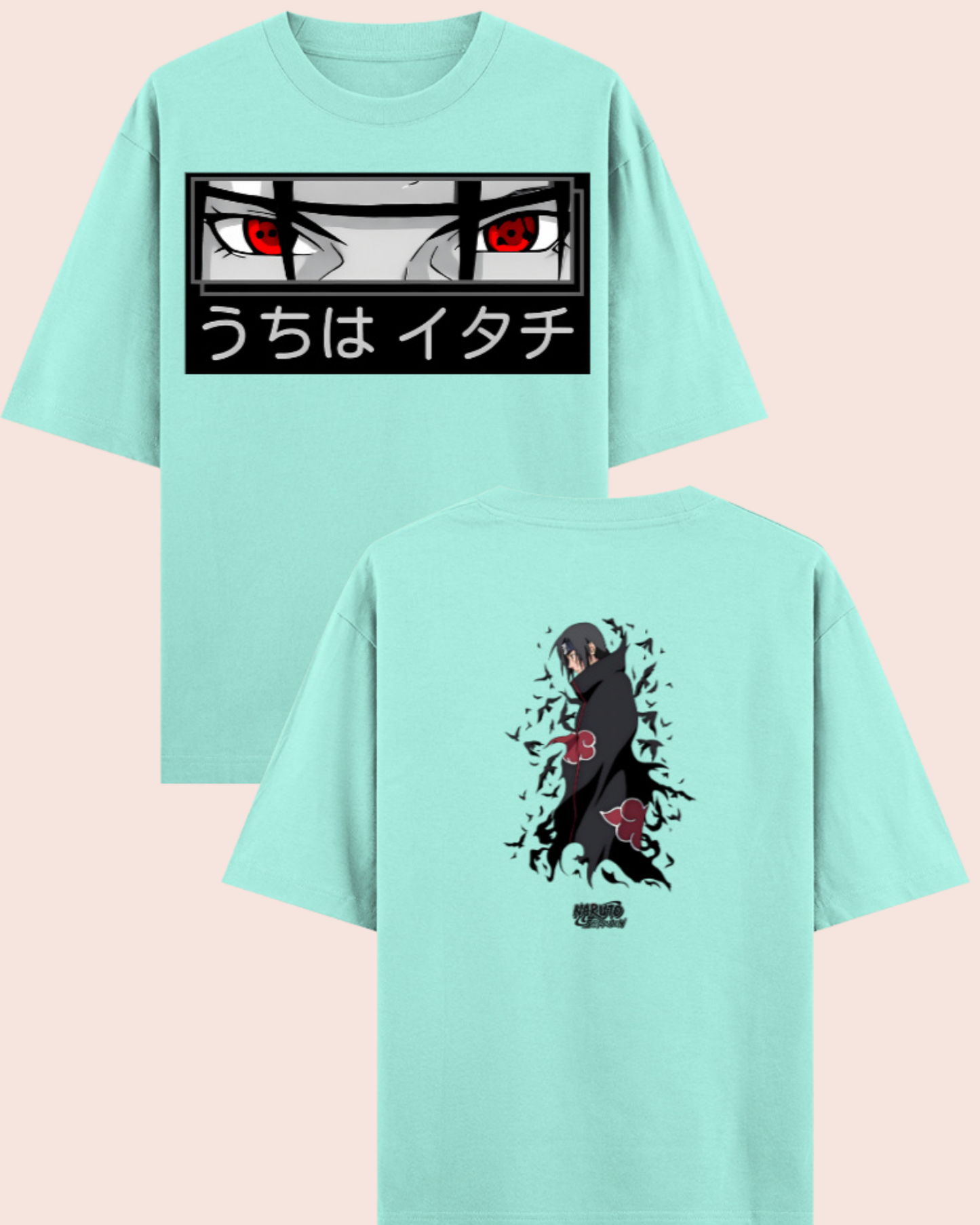 🧛🏻♀️ Itachi Uchiha Akatsuki Oversized Anime T-Shirt