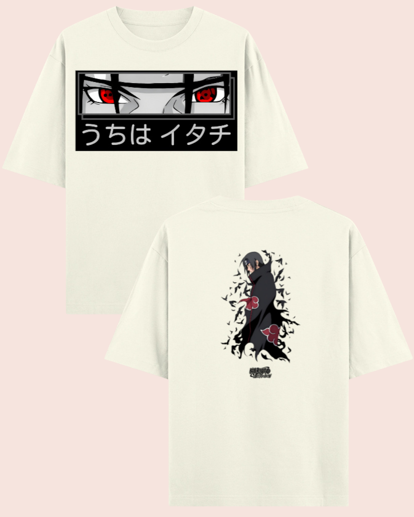 🧛🏻♀️ Itachi Uchiha Akatsuki Oversized Anime T-Shirt