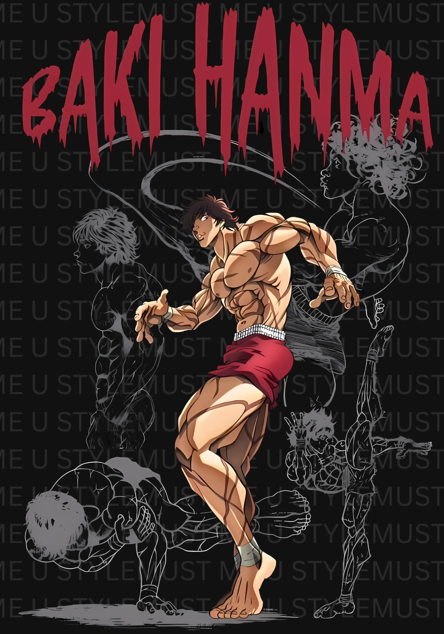 π₯ Baki Hanma Beast Mode - Regular Fit