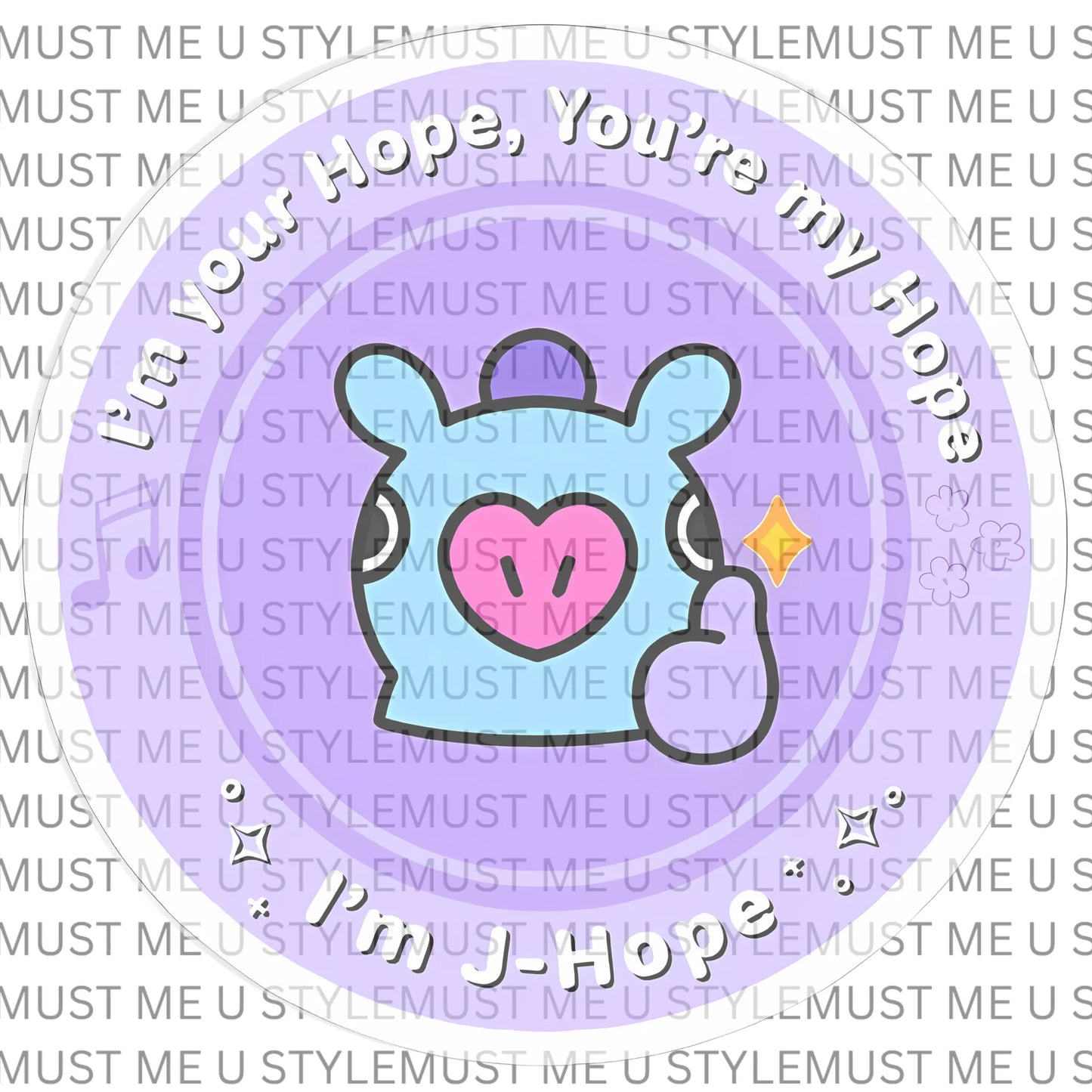 🌈 J-Hope “I’m Your Hope” | BTS Inspired – Oversized T-Shirt