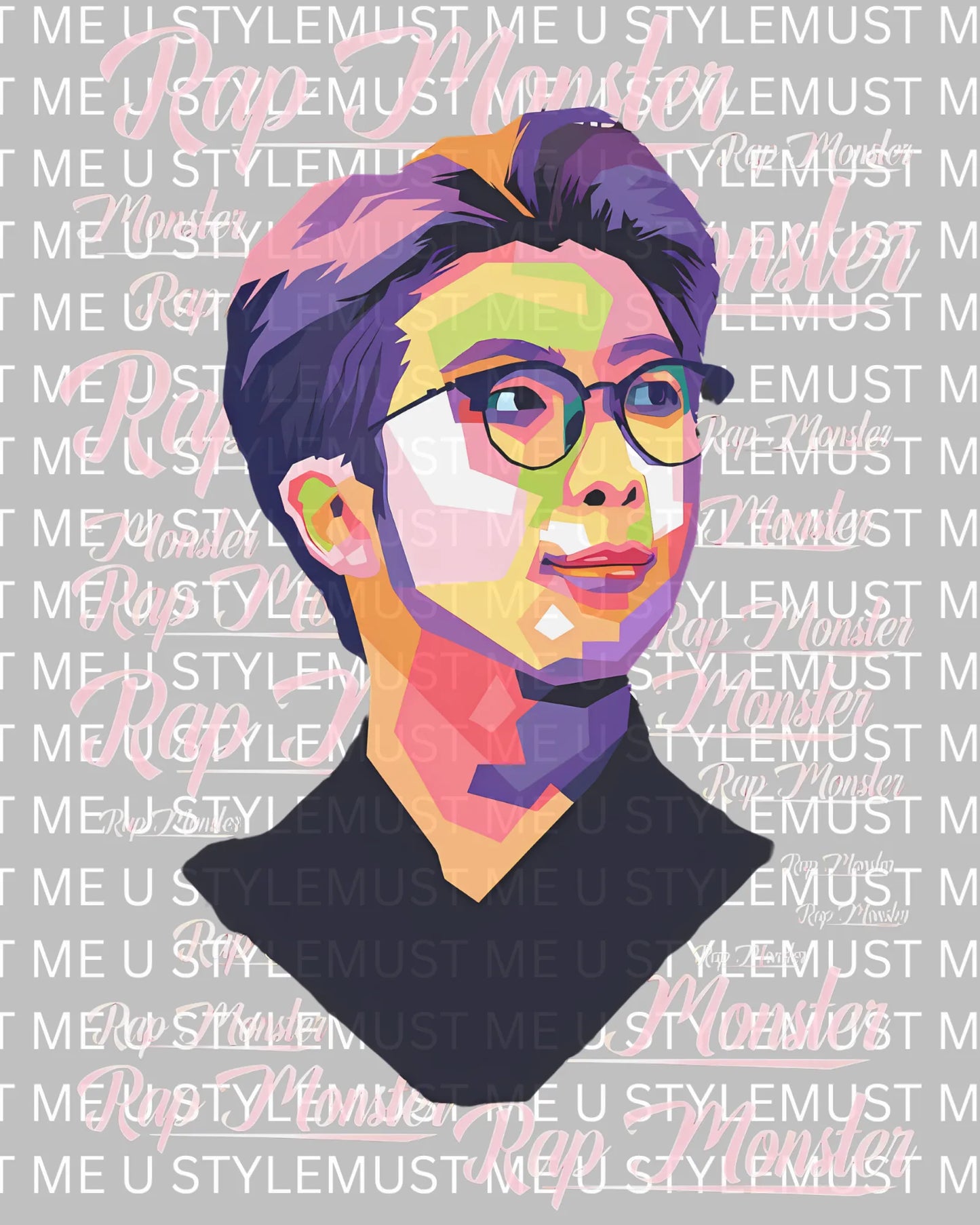 🐨 RM BTS Inspired Double-Sided | Oversized T-Shirt