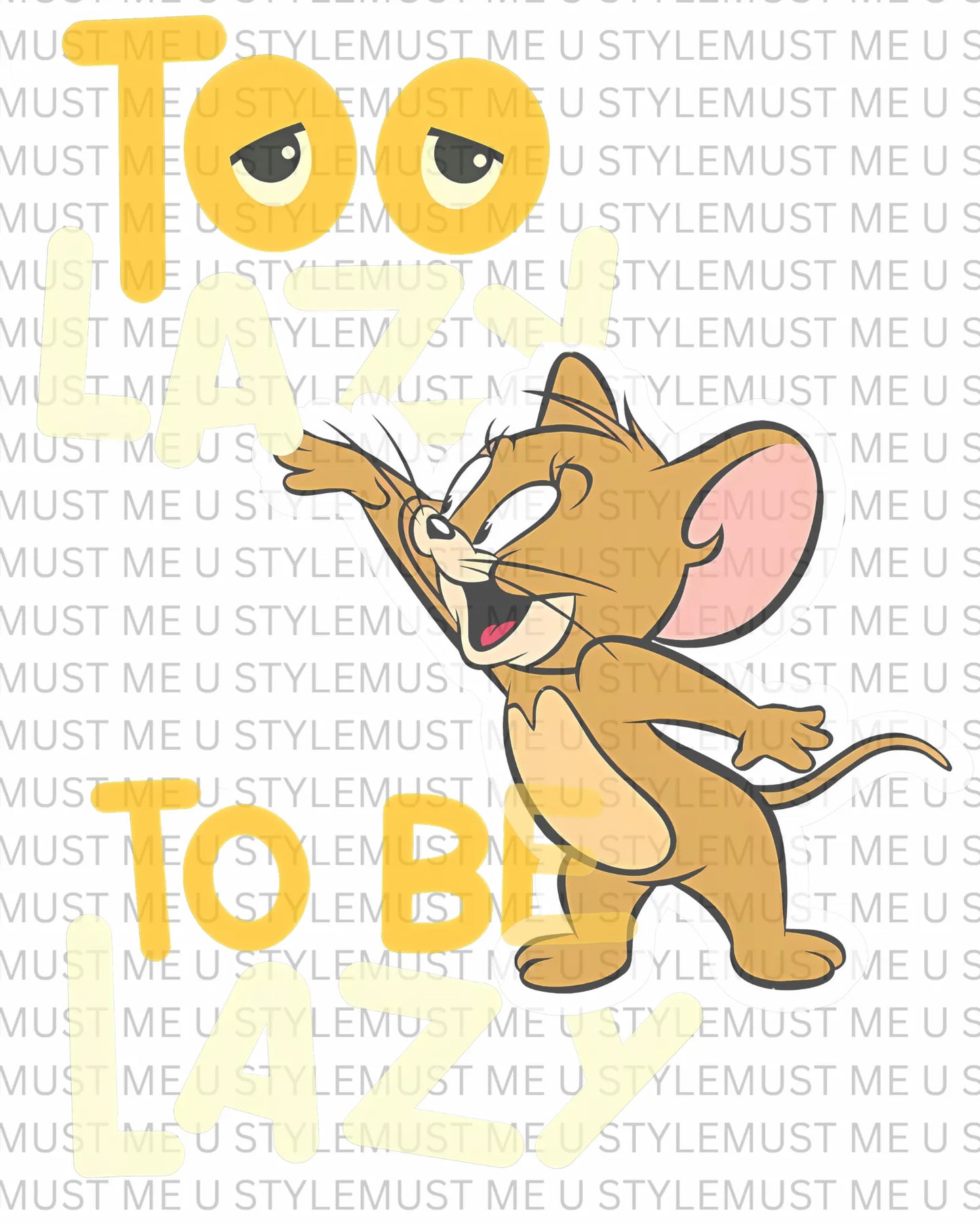 🐭 Jerry "Too Lazy To Be Lazy" Oversized T-Shirt