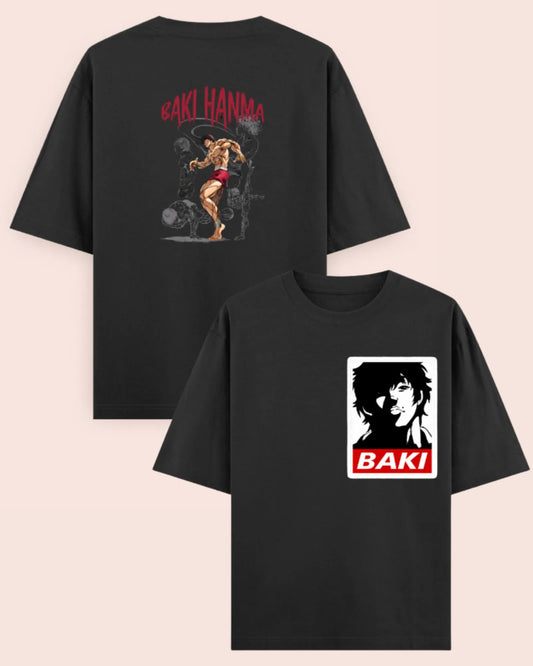 🥊 Baki Hanma Beast Mode Oversized Anime T-Shirt
