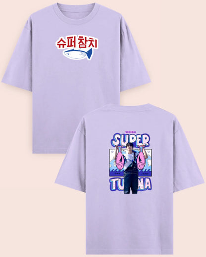 🐟 Jin “Super Tuna” | BTS Seokjin Inspired – Oversized T-Shirt
