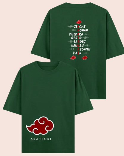 ☁︎ Akatsuki Rogue Ninjas Oversized Naruto T-Shirt