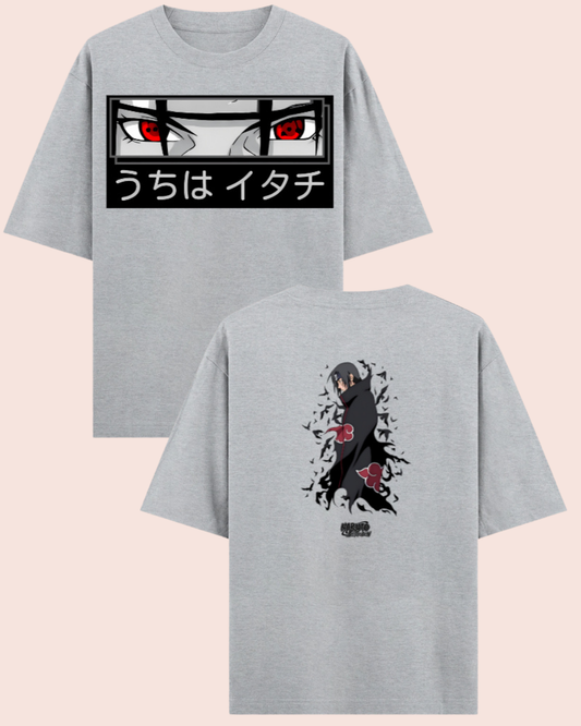 🧛🏻‍♀️ Itachi Uchiha Akatsuki Oversized Anime T-Shirt