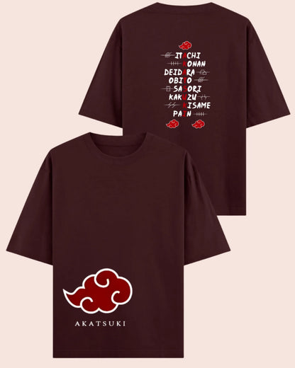 ☁︎ Akatsuki Rogue Ninjas Oversized Naruto T-Shirt