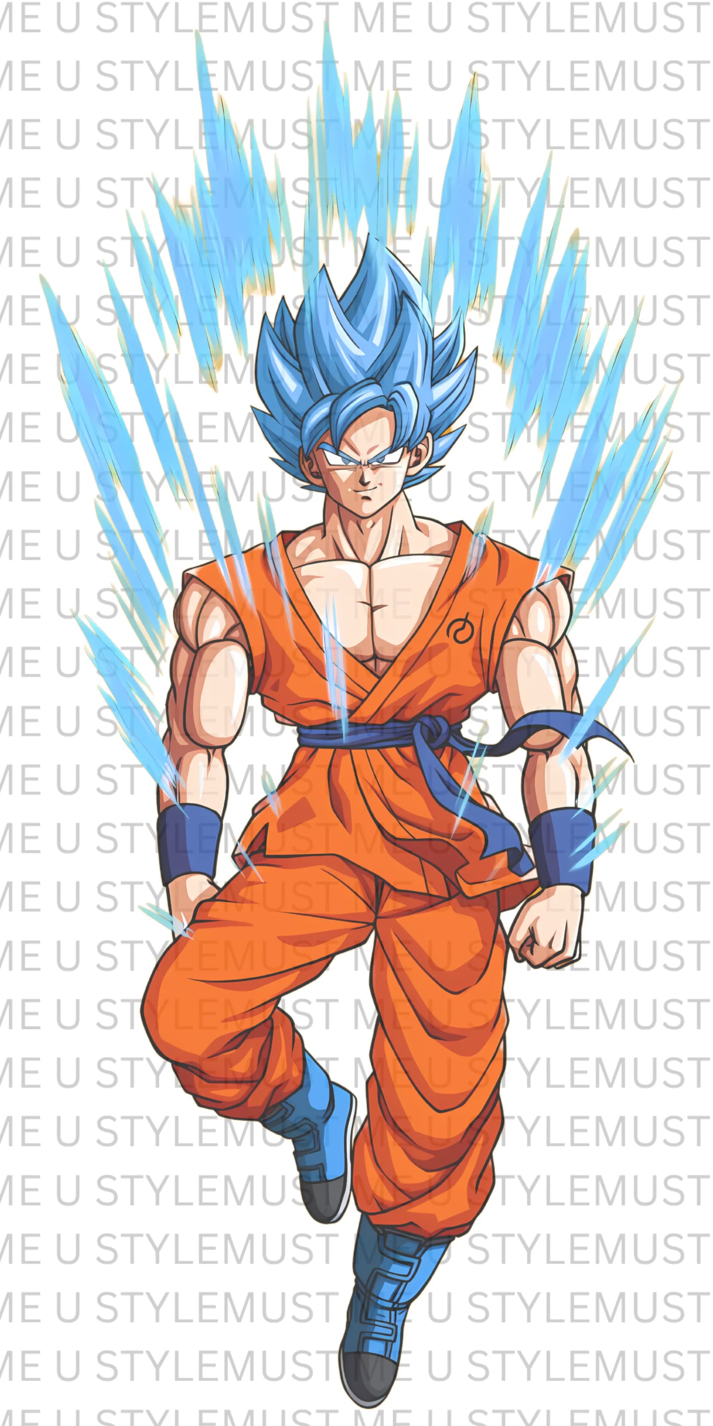 💥 Super Saiyan Blue Surge – Dragon Ball Oversized T-Shirt