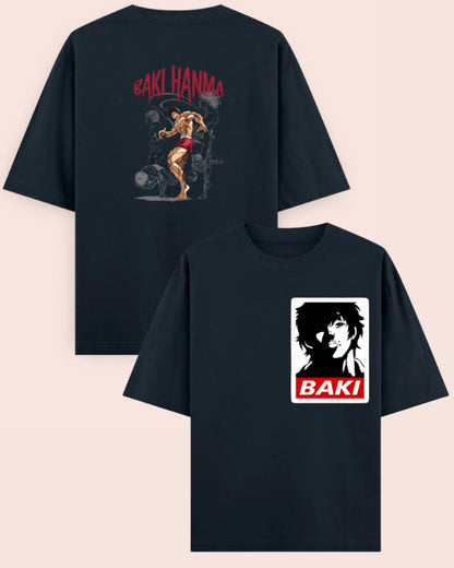 🥊 Baki Hanma Beast Mode Oversized Anime T-Shirt