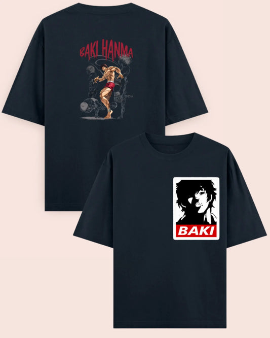 🥊 Baki Hanma Beast Mode Oversized Anime T-Shirt