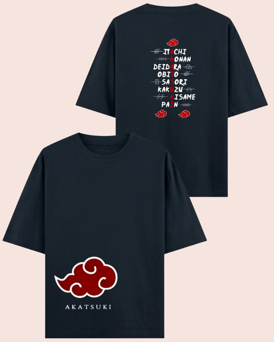 ☁︎ Akatsuki Rogue Ninjas Oversized Naruto T-Shirt