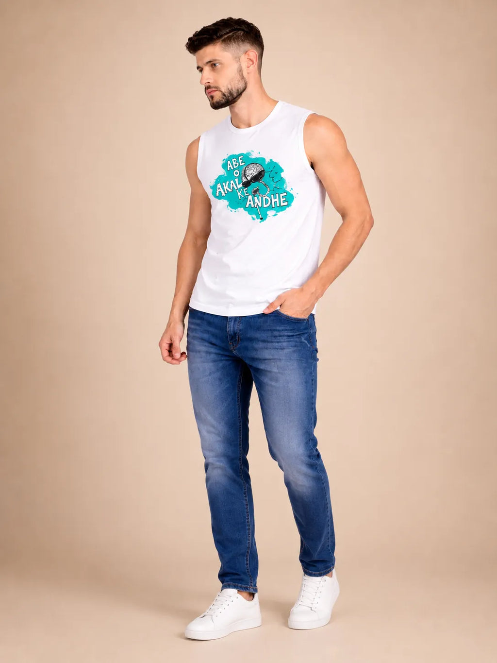 Abe O Andhe – Men's Sleeveless T-Shirt