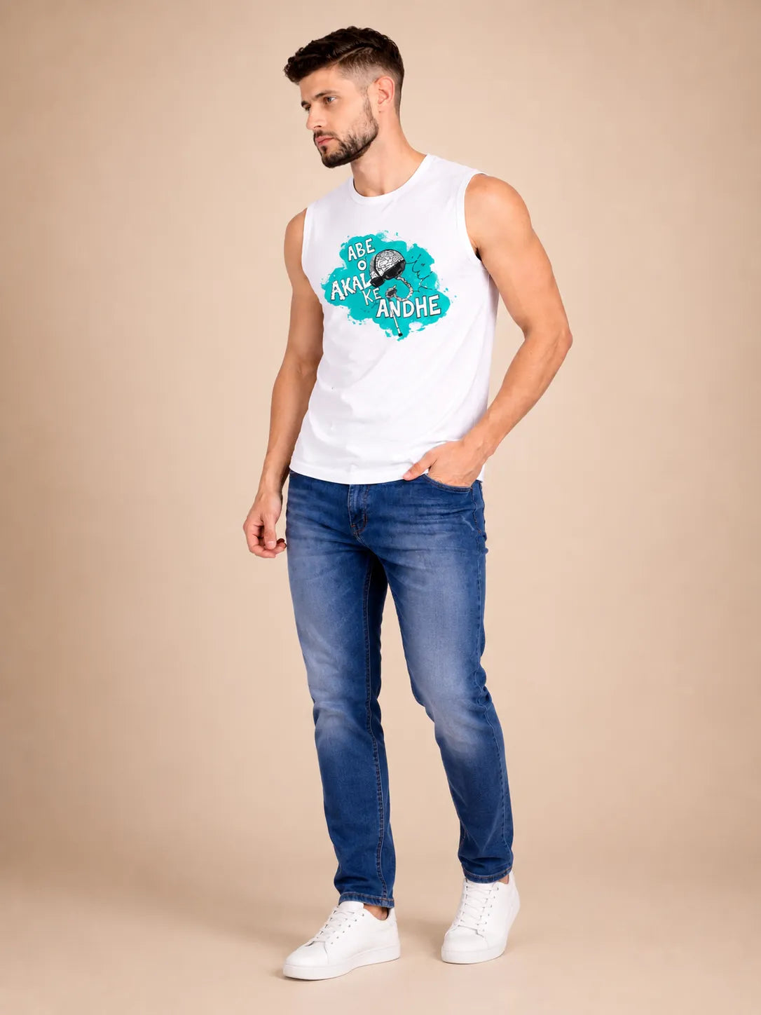 Abe O Andhe – Men's Sleeveless T-Shirt
