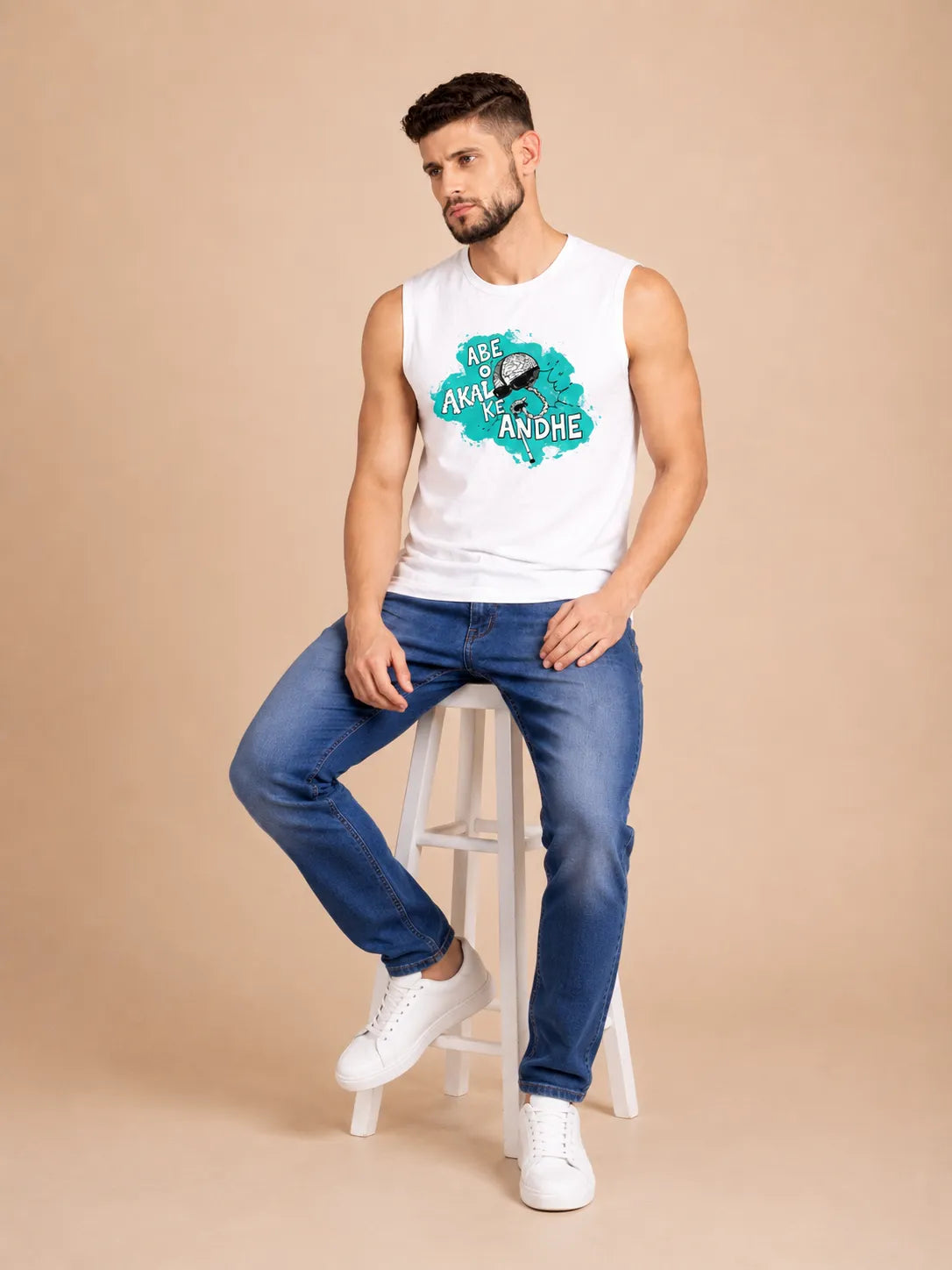 Abe O Andhe – Men's Sleeveless T-Shirt
