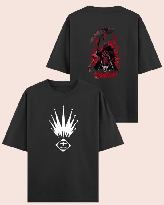👹 Kenpachi Zaraki Bankai Oversized Anime T-Shirt