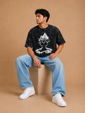Majin Vegeta Acid Washed Oversized T-Shirt