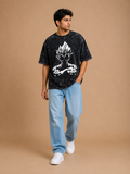 Majin Vegeta Acid Washed Oversized T-Shirt