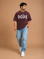 I Am Dope Acid Washed Oversized T-Shirt