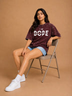 I Am Dope Acid Washed Oversized T-Shirt