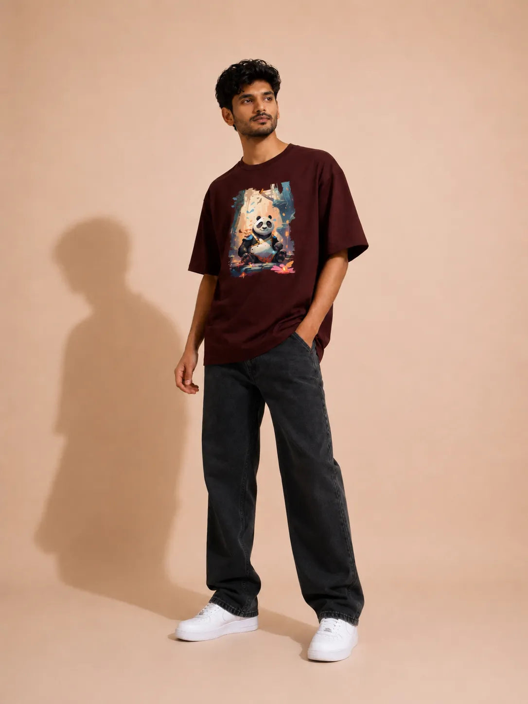 Warrior Spirit Panda Oversized Tee