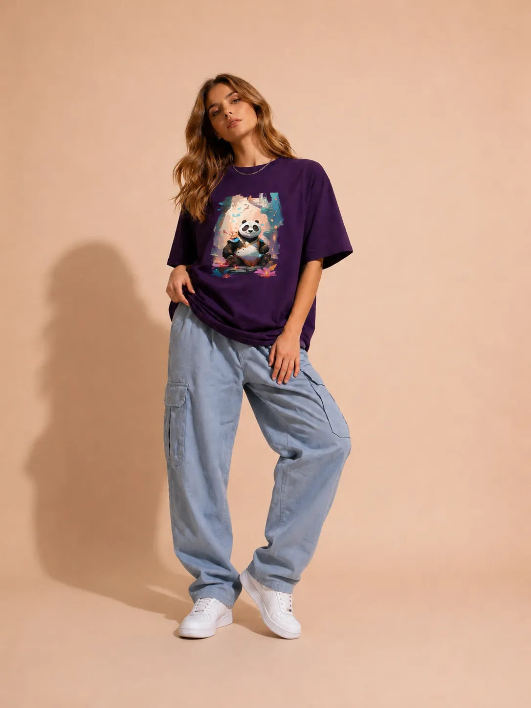 Warrior Spirit Panda Oversized Tee