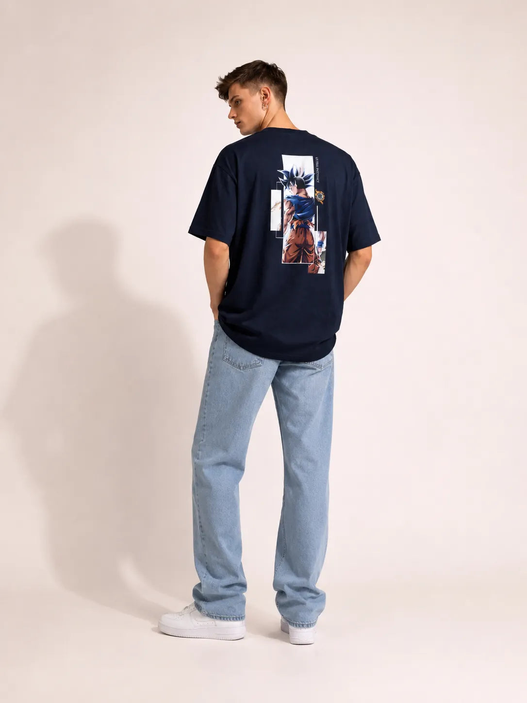 Ultra Duality – Goku Instinct x Blue Oversized T-Shirt