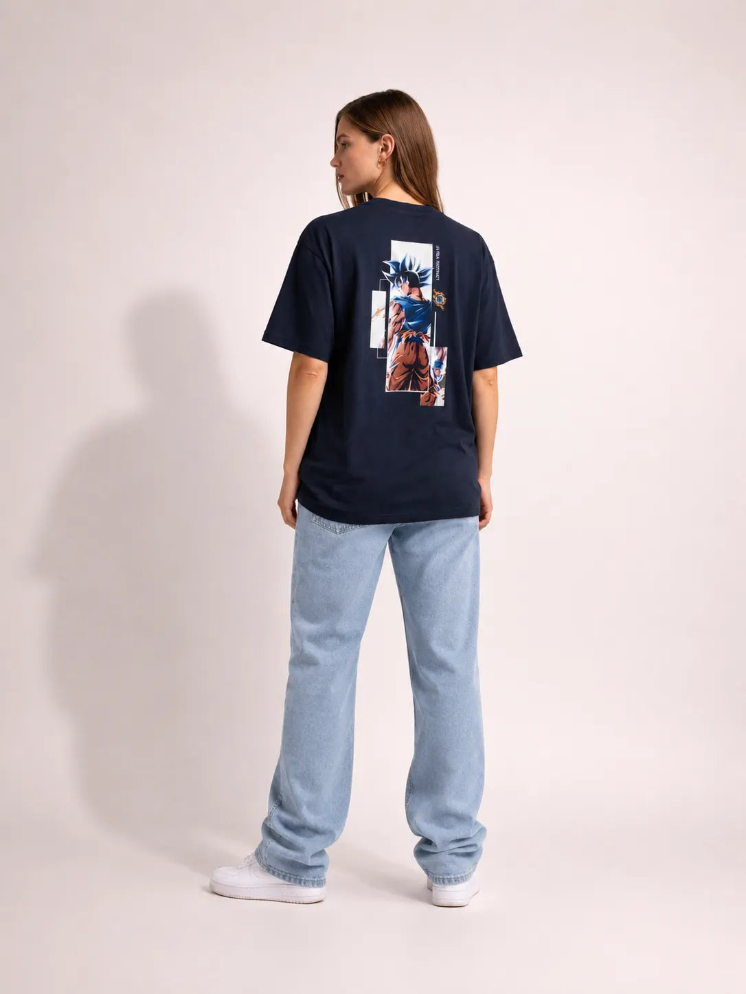 Ultra Duality – Goku Instinct x Blue Oversized T-Shirt