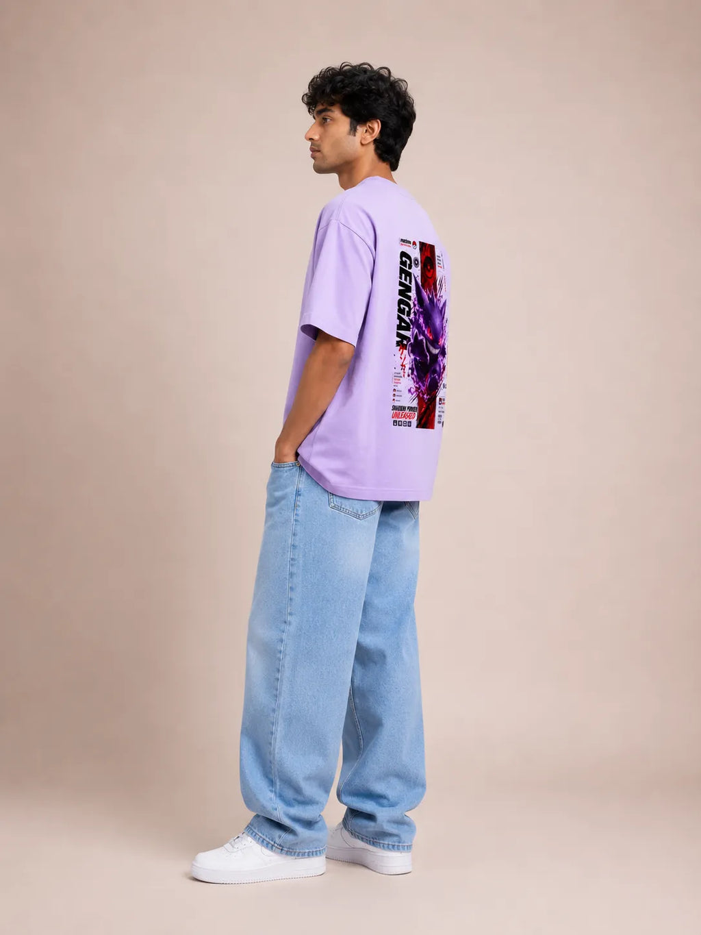 Gengar Shadow Power Oversized Anime T-Shirt