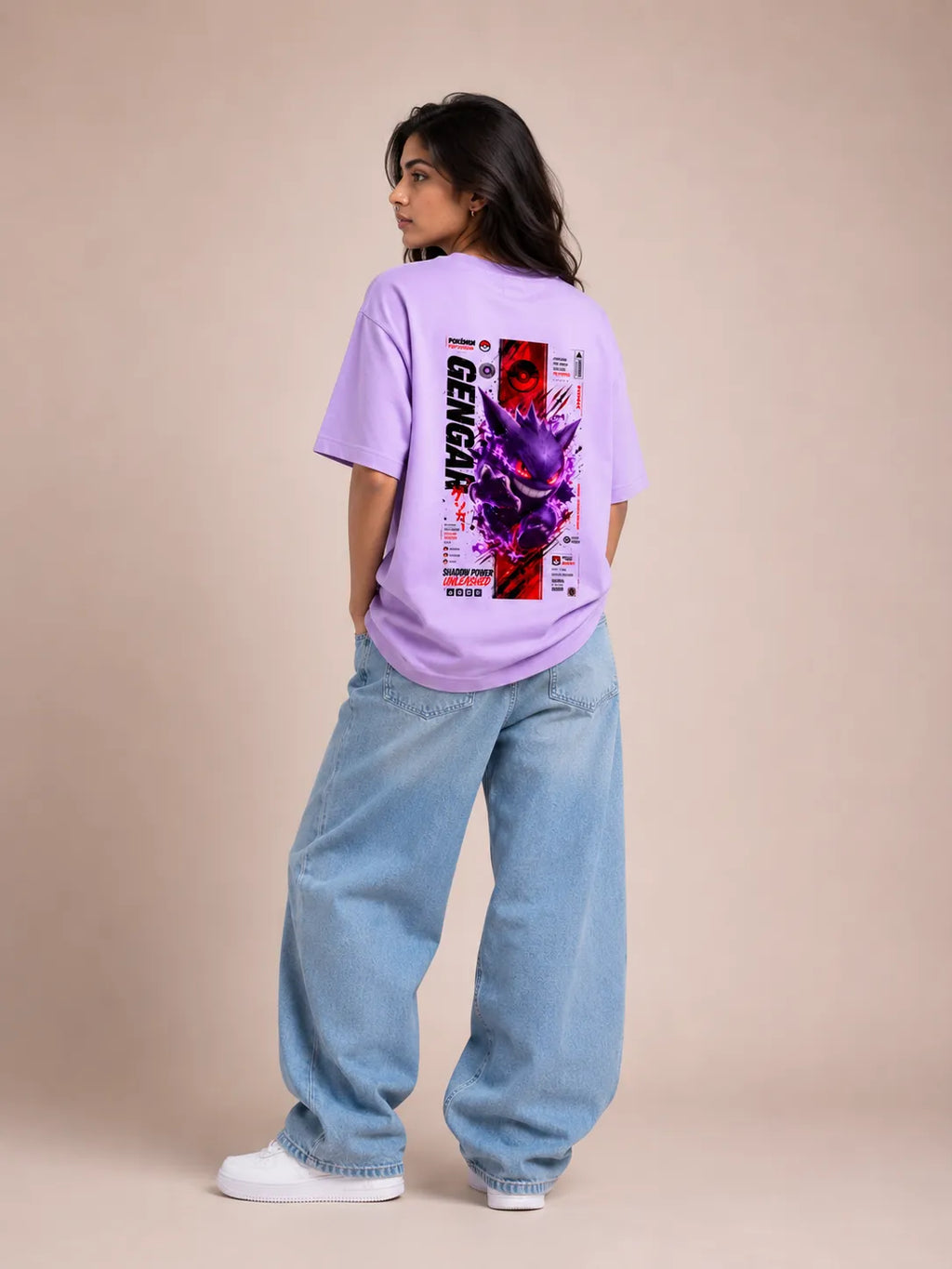Gengar Shadow Power Oversized Anime T-Shirt