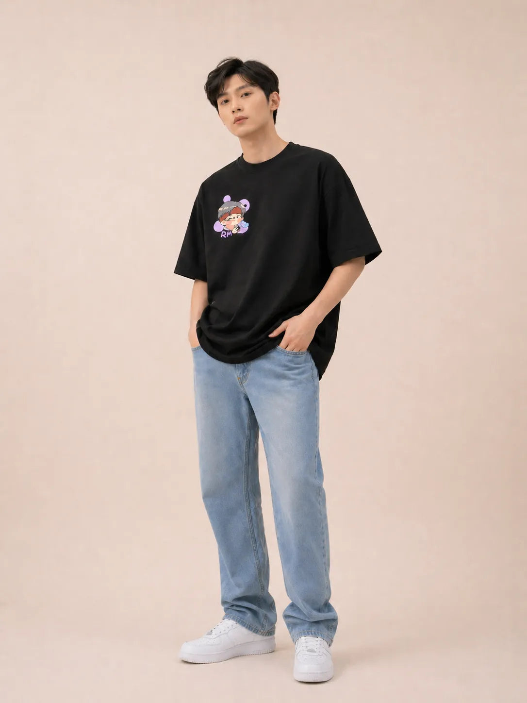 RM BTS Inspired Double-Sided | Oversized T-Shirt