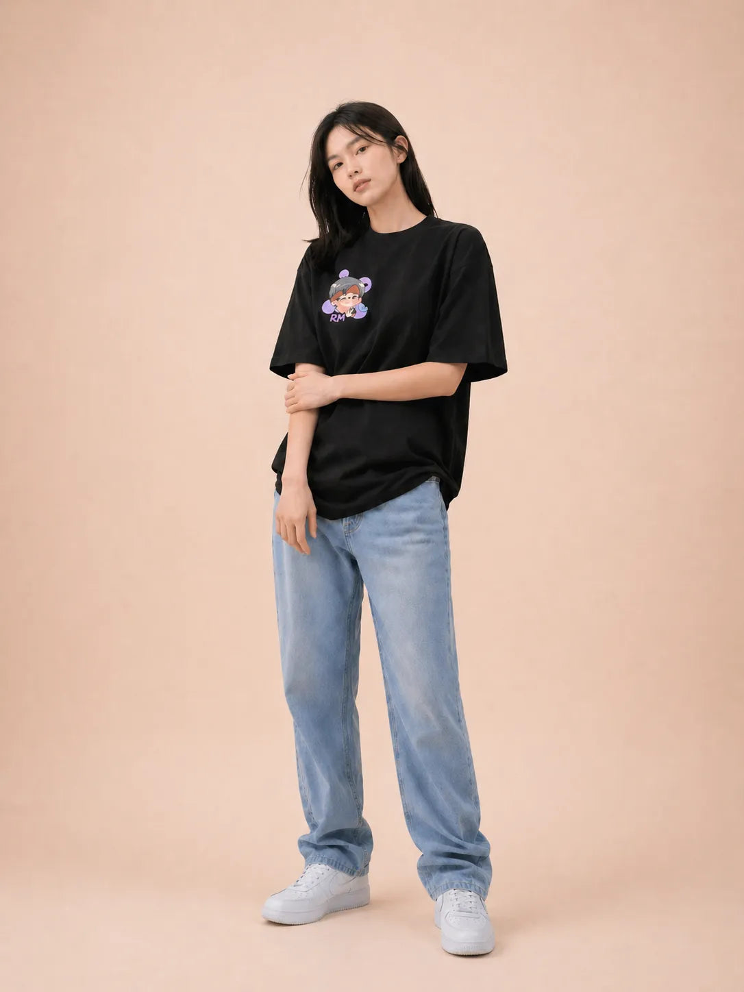 RM BTS Inspired Double-Sided | Oversized T-Shirt
