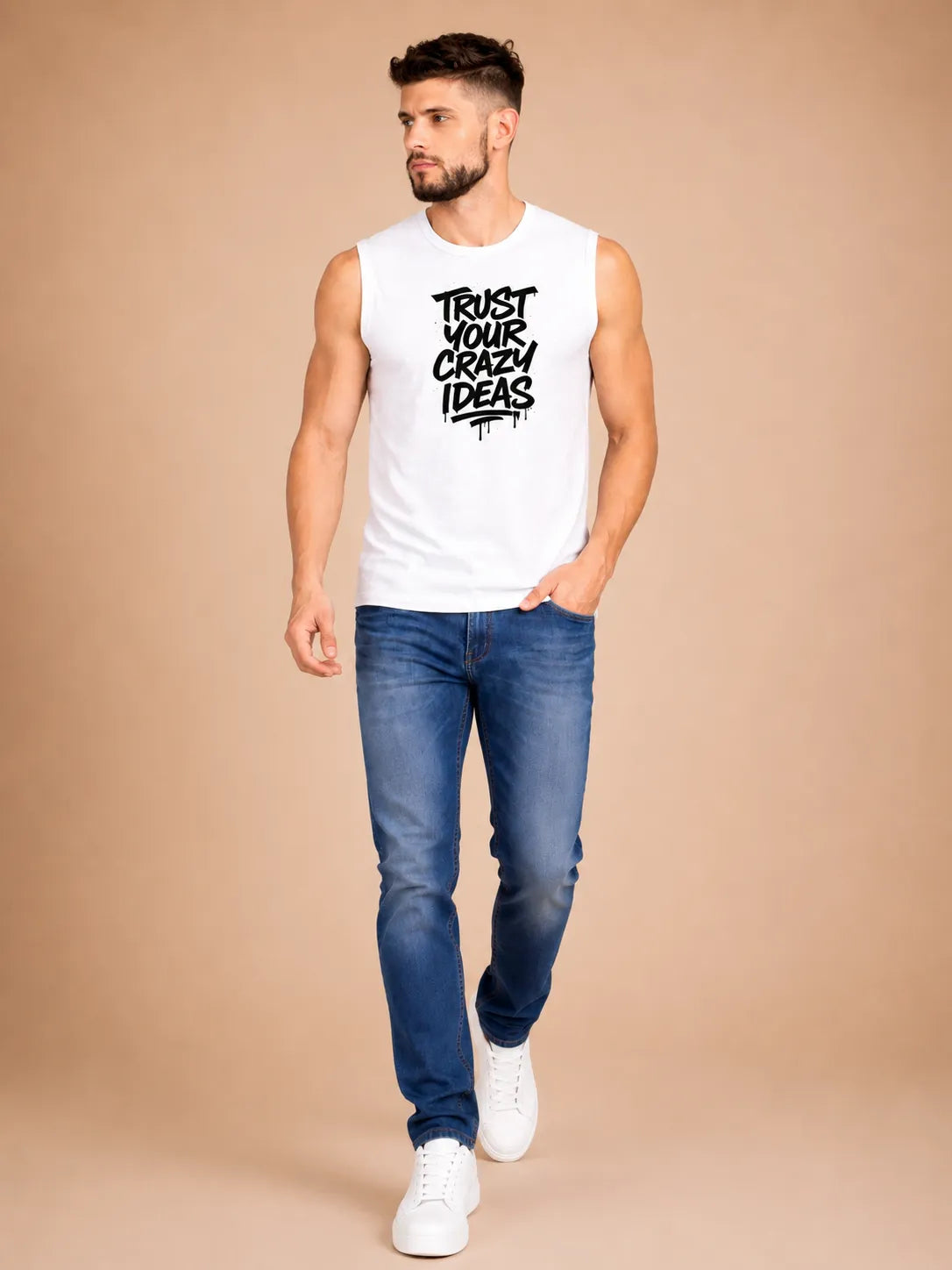Trust Your Crazy Ideas – Men's Sleeveless T-Shirt