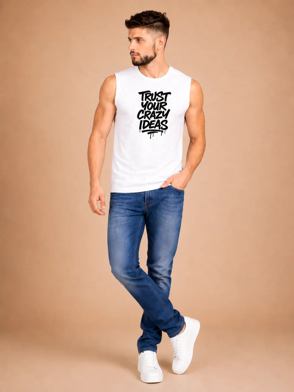 Trust Your Crazy Ideas – Men's Sleeveless T-Shirt