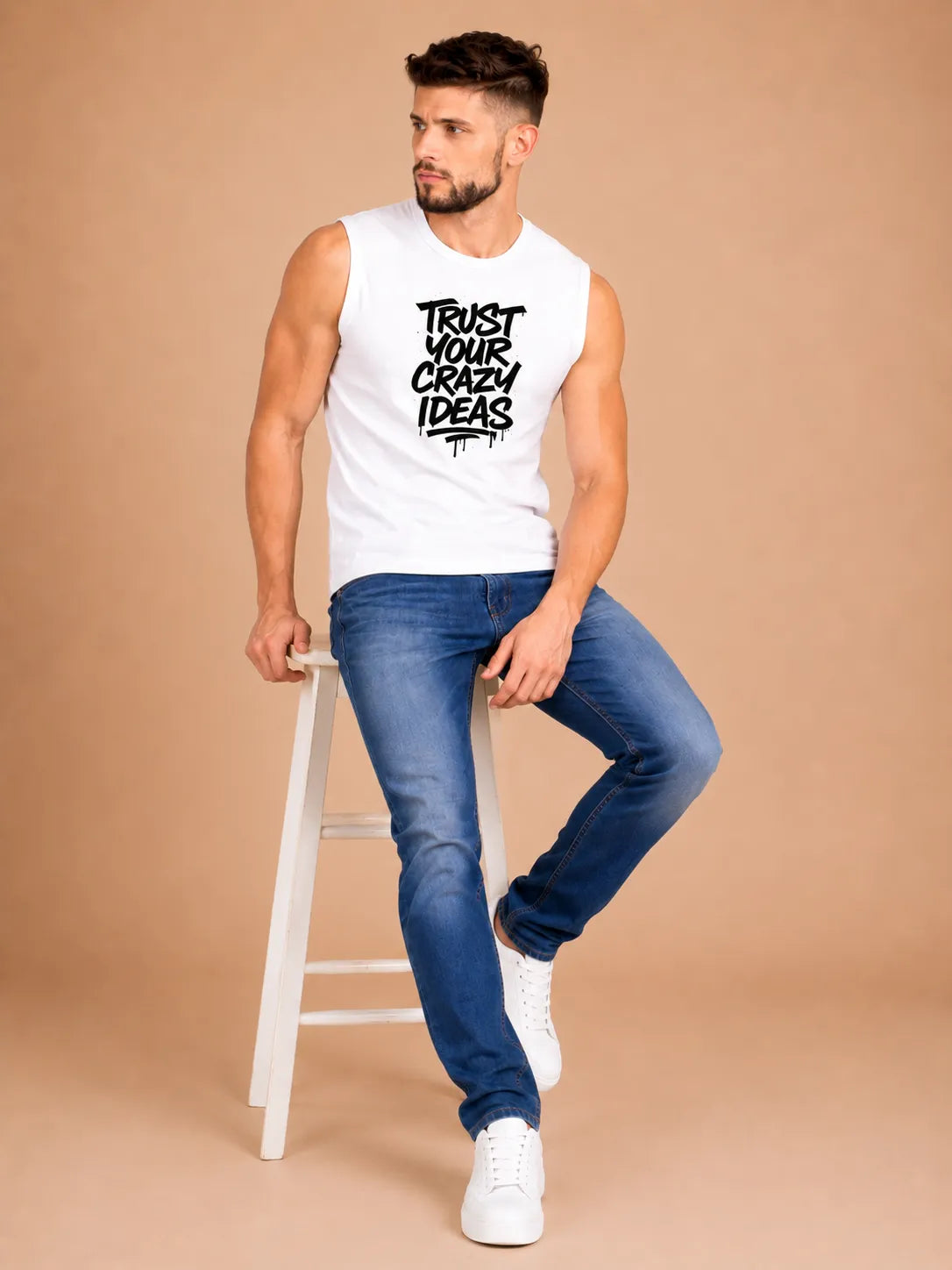 Trust Your Crazy Ideas – Men's Sleeveless T-Shirt