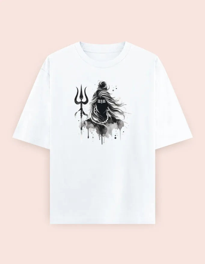 🔱 Divine Shiva – Oversized T-Shirt