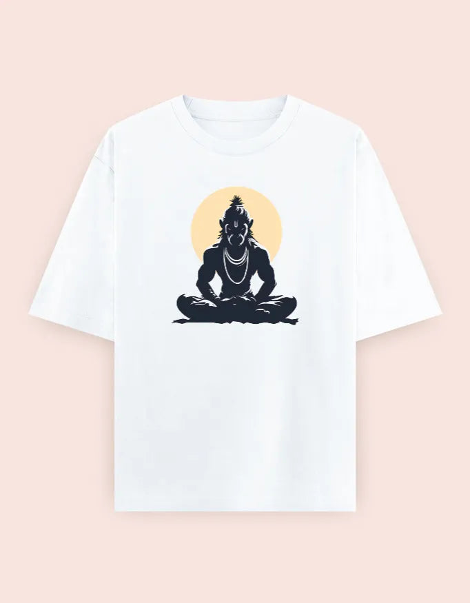 🙏 Hanuman Meditation Oversized T-Shirt