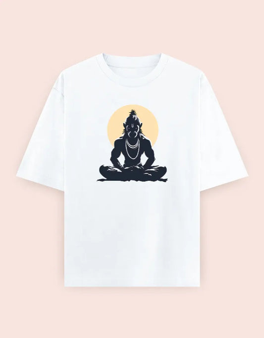 🙏 Hanuman Meditation Oversized T-Shirt