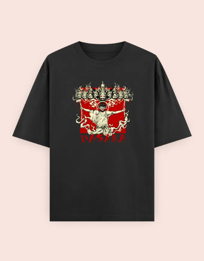 👑 "DASARA: Rise Over Rage" – Oversized T-ShirtUnisex Oversized Classic T-Shirt