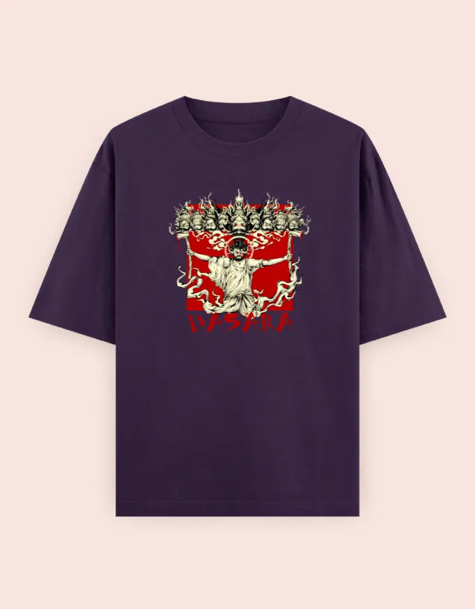 👑 "DASARA: Rise Over Rage" – Oversized T-ShirtUnisex Oversized Classic T-Shirt