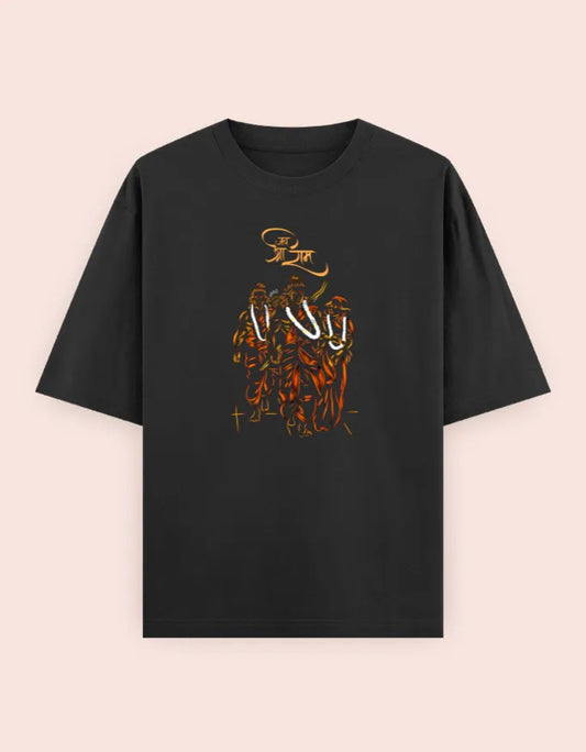 🚩 "Jai Shri Ram" Graphic Tee - Classic Oversized Tee
