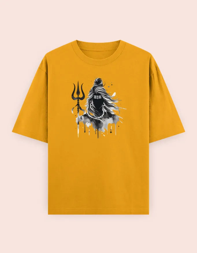 🔱 Divine Shiva – Oversized T-Shirt