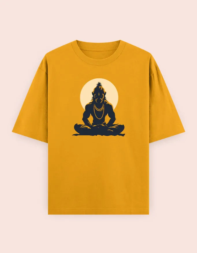 🙏 Hanuman Meditation Oversized T-Shirt
