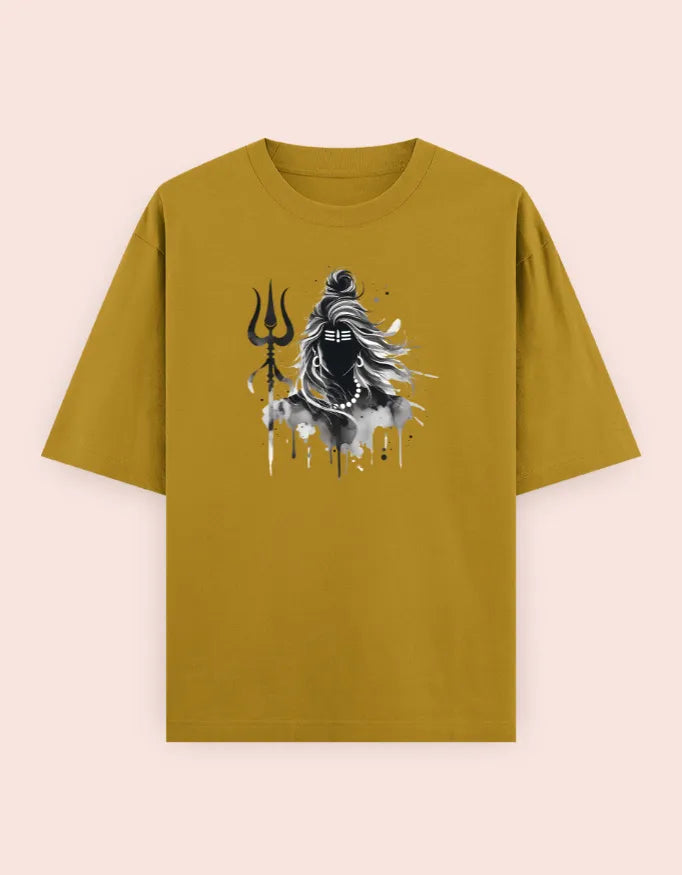 🔱 Divine Shiva – Oversized T-Shirt
