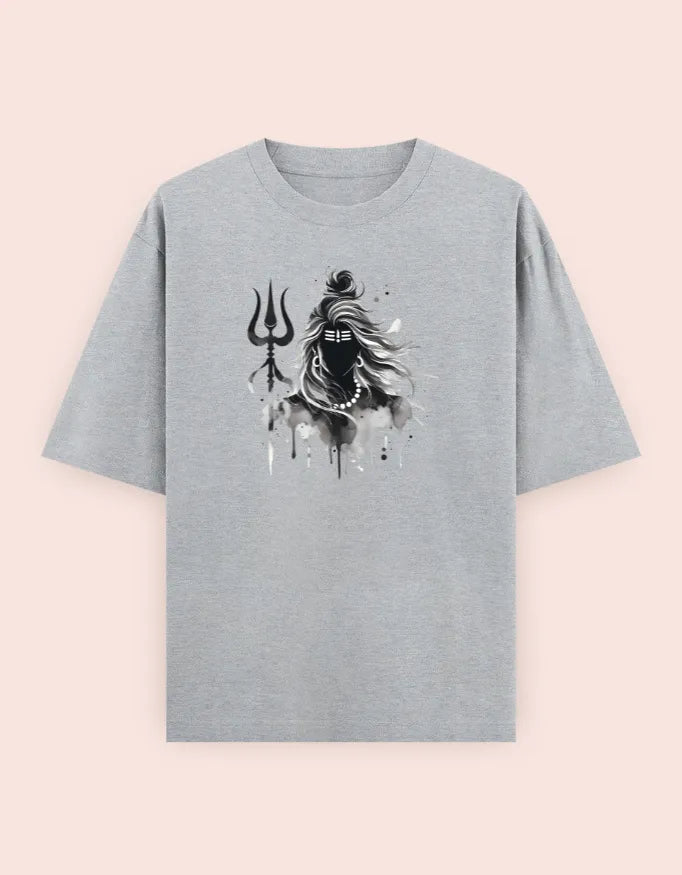 🔱 Divine Shiva – Oversized T-Shirt